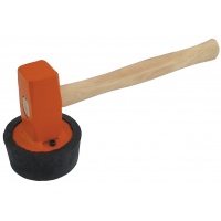 Plattenlegerhammer - mit auswechselbaren Gummiaufsatz